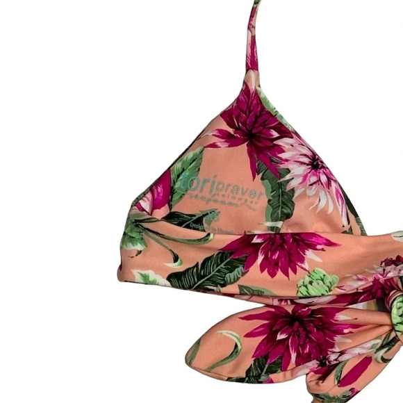 Tori Praver | Seafoam Bikini Two Piece Floral Wrap Around Cheeky - Picture 11 of 15